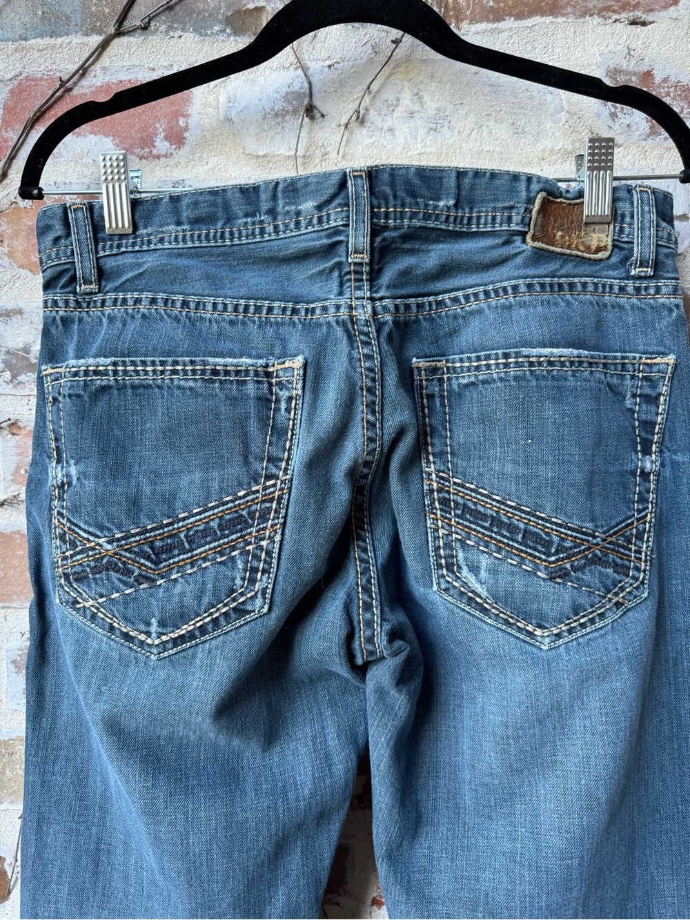BKE Fulton Men's Bootcut Distressed Medium Wash Jeans - 31x34
